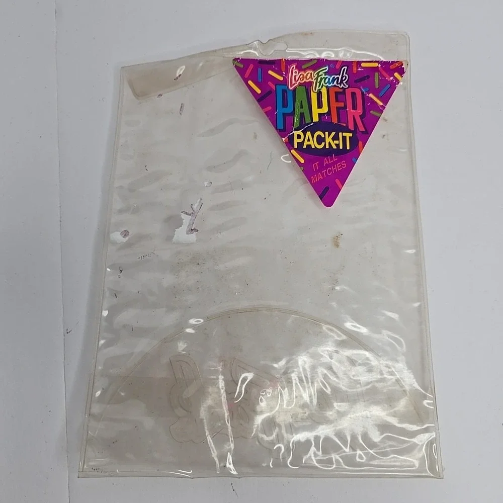 Vtg Lisa Frank Cleocatra All In One Stationery Paper Postalette Pencil Stencil